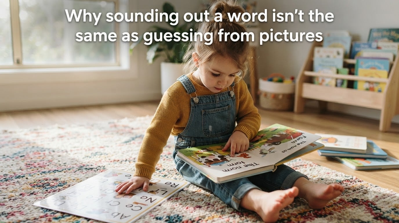 Why sounding out a word isn't the same as guessing from pictures