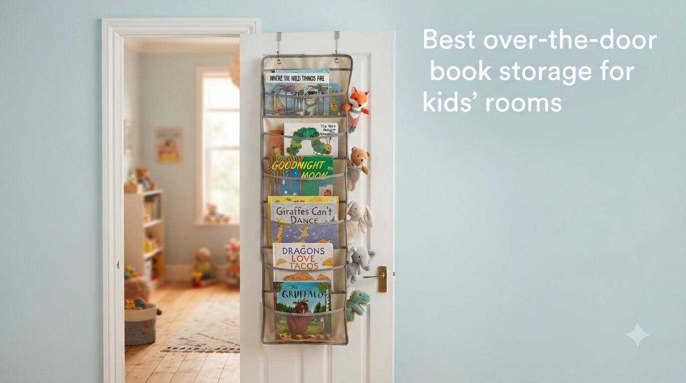 Best over-the-door book storage for kids' rooms