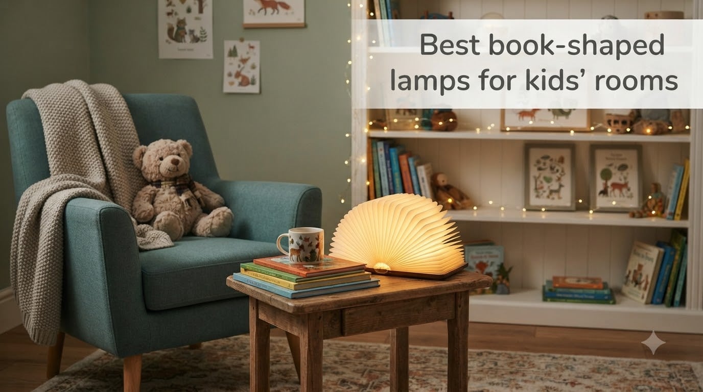 Best book-shaped lamps for kids' rooms