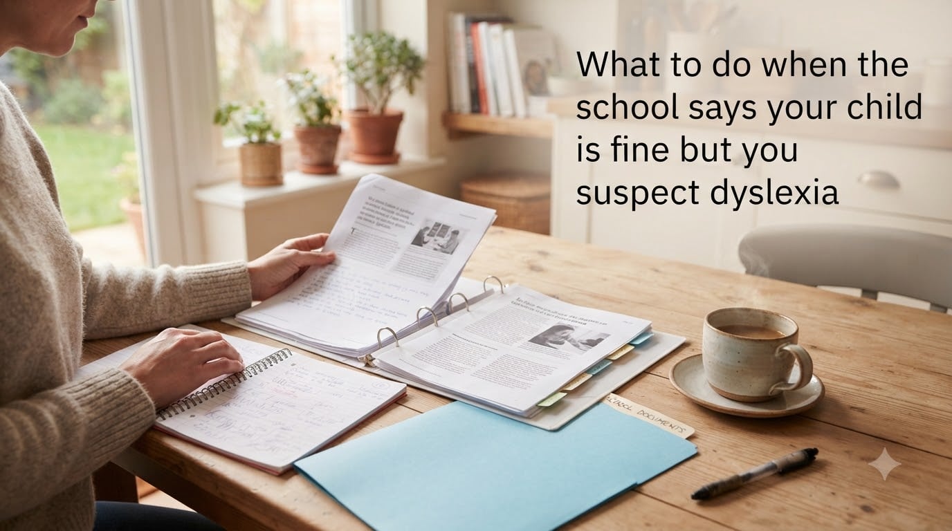 What to do when the school says your child is fine but you suspect dyslexia