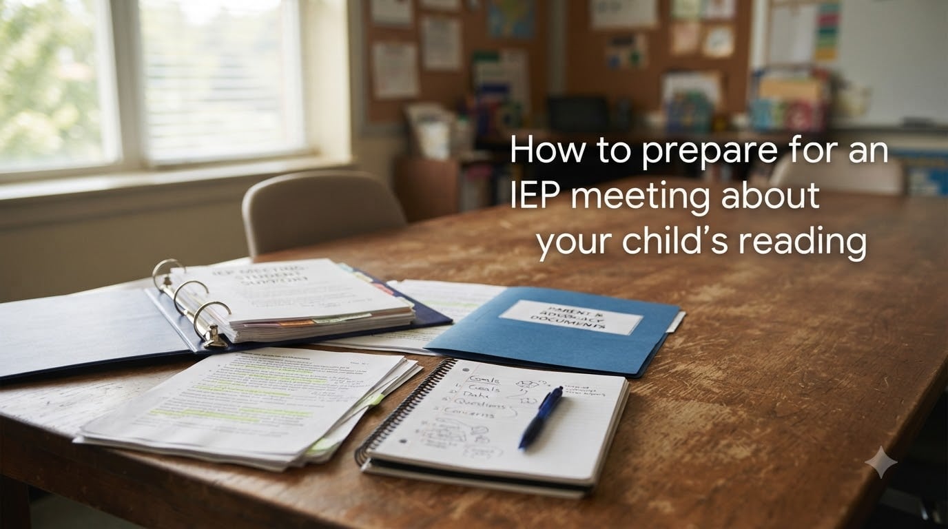 How to prepare for an IEP meeting about your child's reading