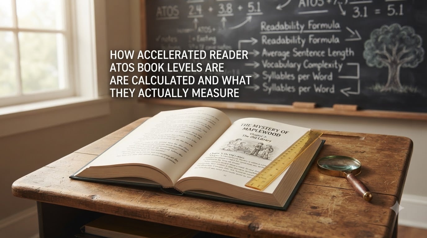 How Accelerated Reader ATOS book levels are calculated and what they actually measure