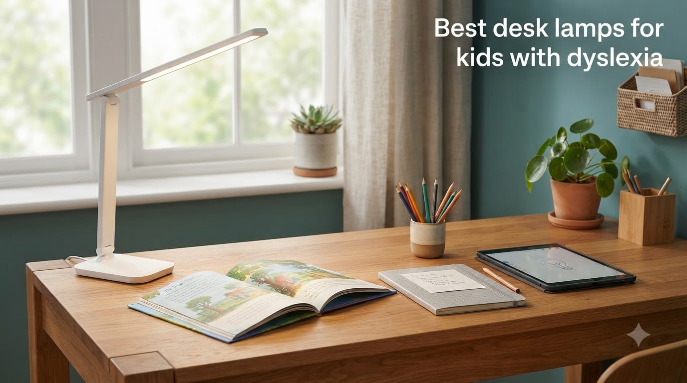 Best desk lamps for kids with dyslexia