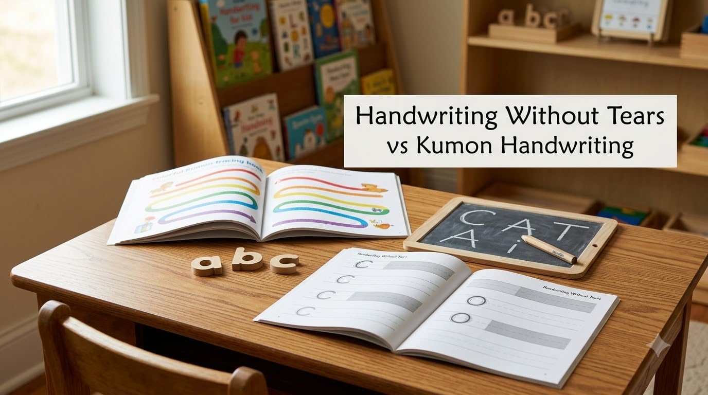 Handwriting Without Tears vs Kumon Handwriting