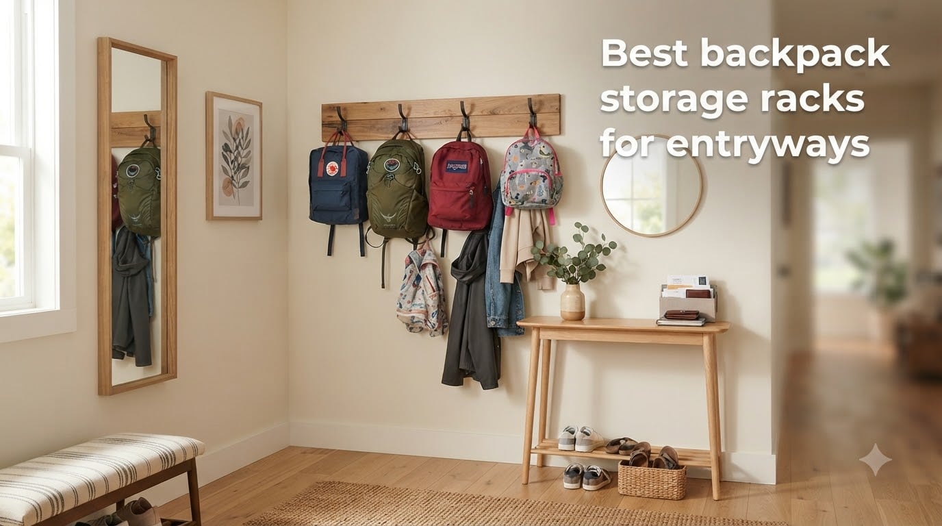 Best backpack storage racks for entryways