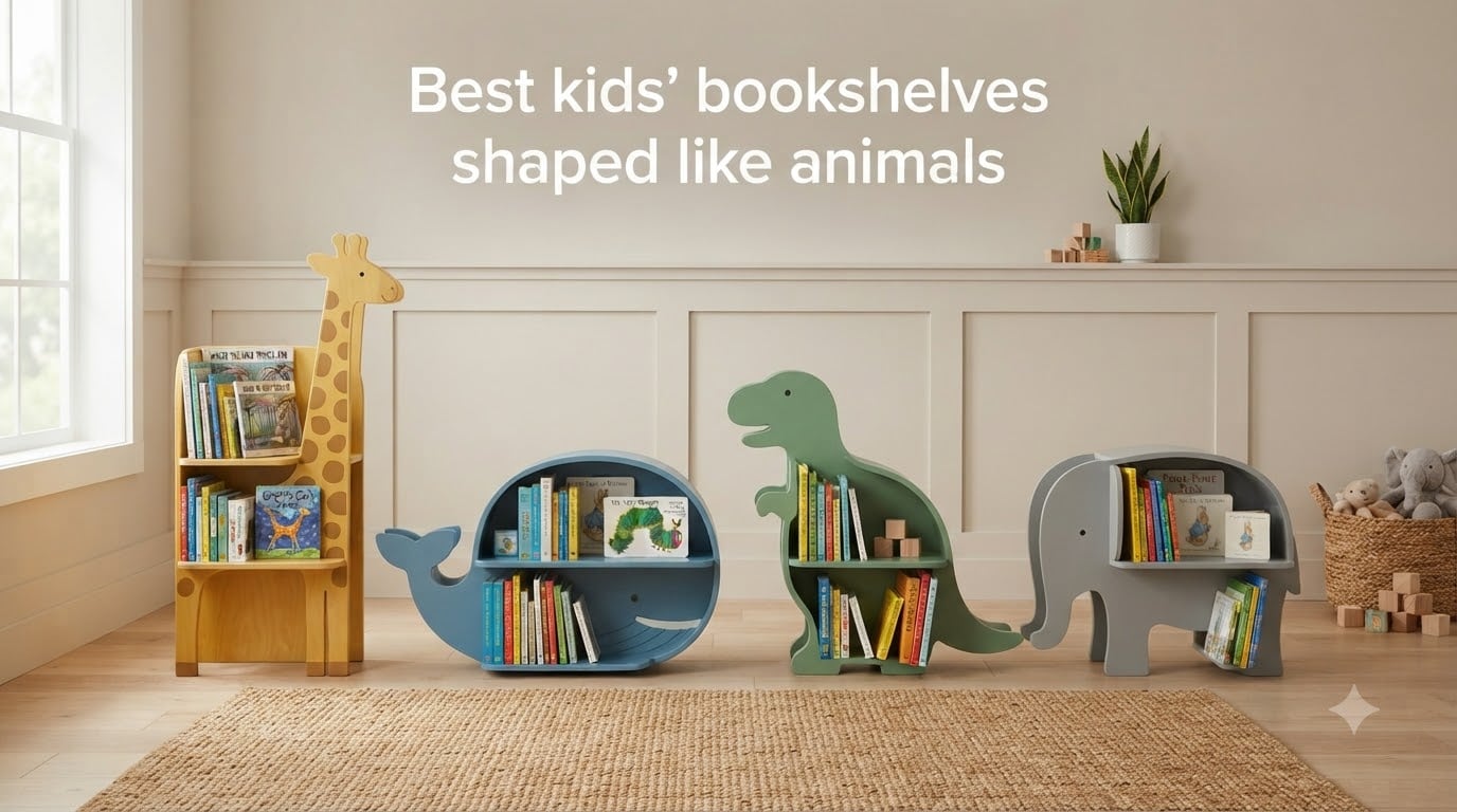 Best kids' bookshelves shaped like animals