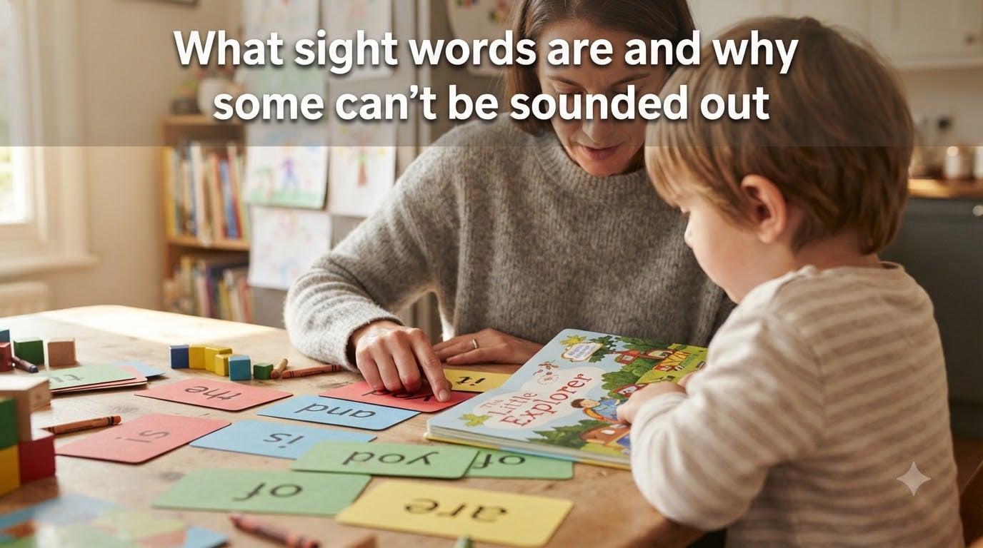 What sight words are and why some can't be sounded out