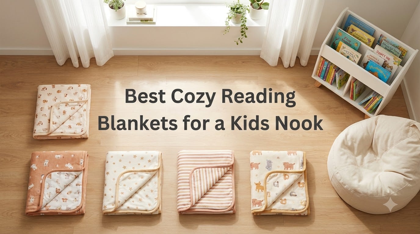 Best Cozy Reading Blankets for a Kids Nook