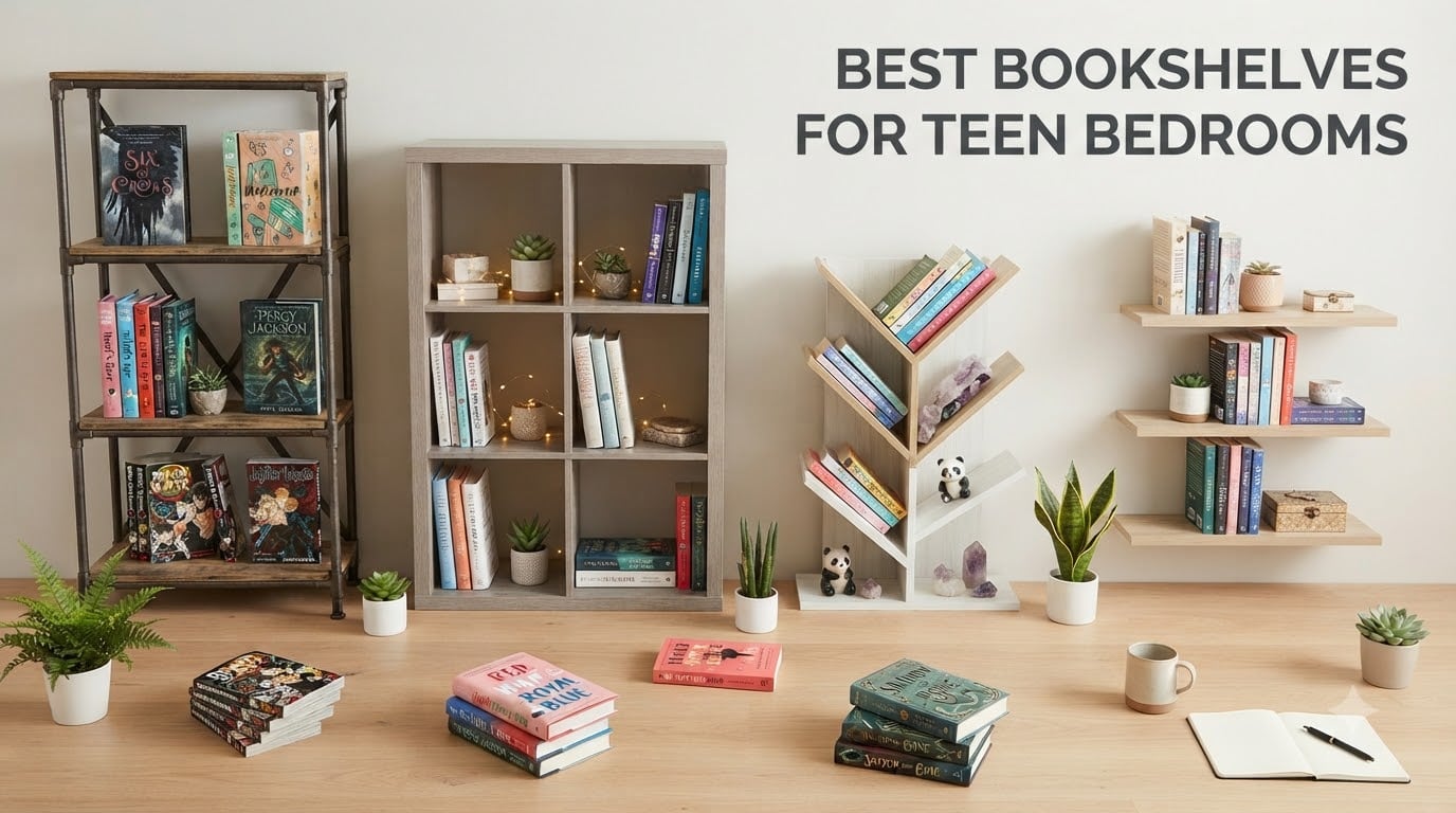 Best bookshelves for teen bedrooms