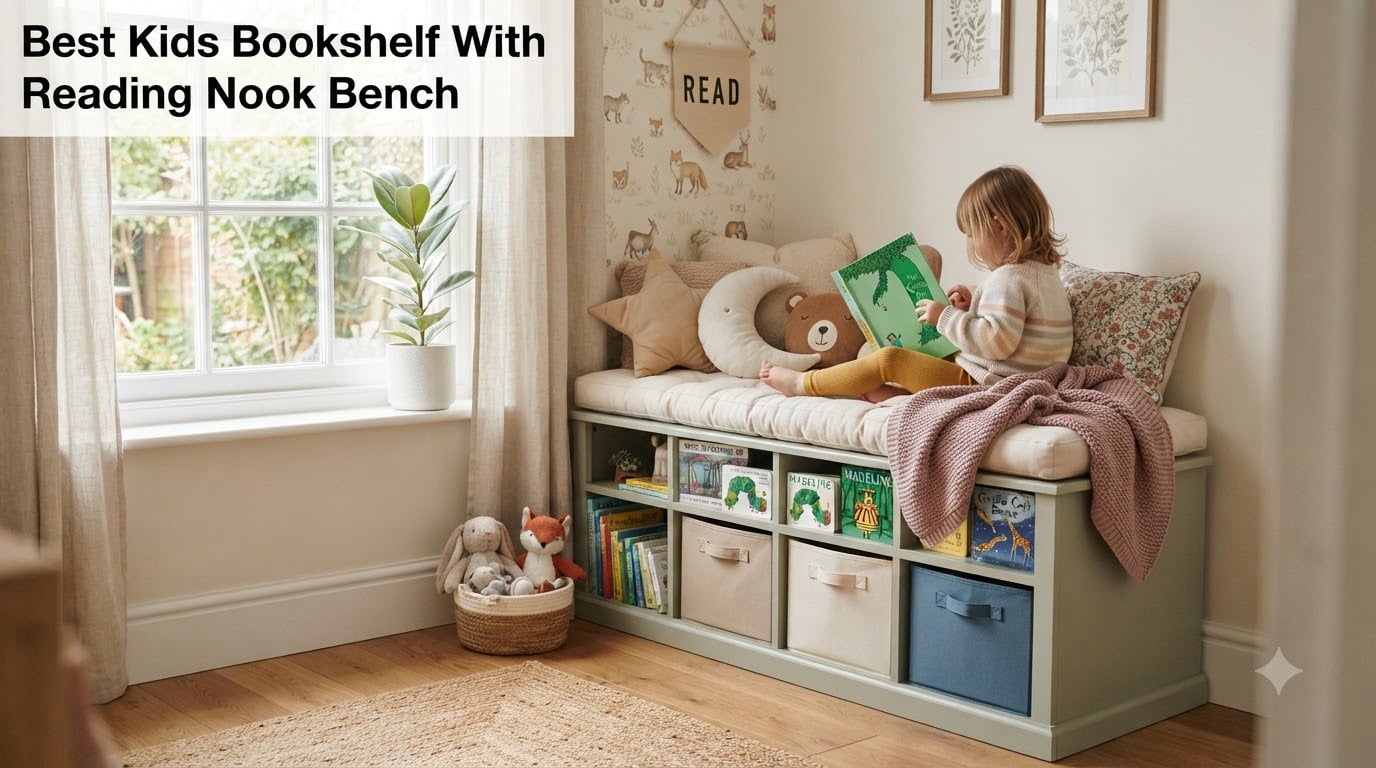 Best Kids Bookshelf With Reading Nook Bench