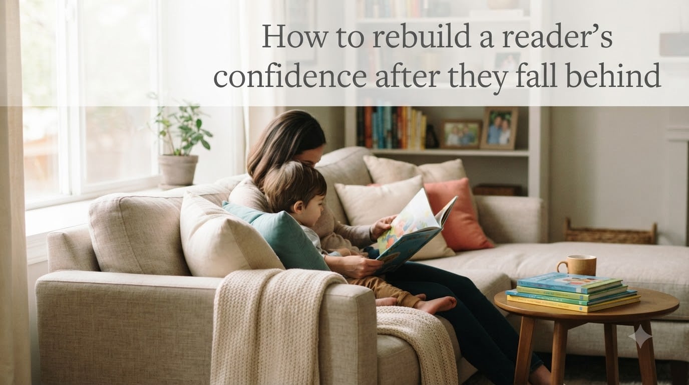 How to rebuild a reader's confidence after they fall behind