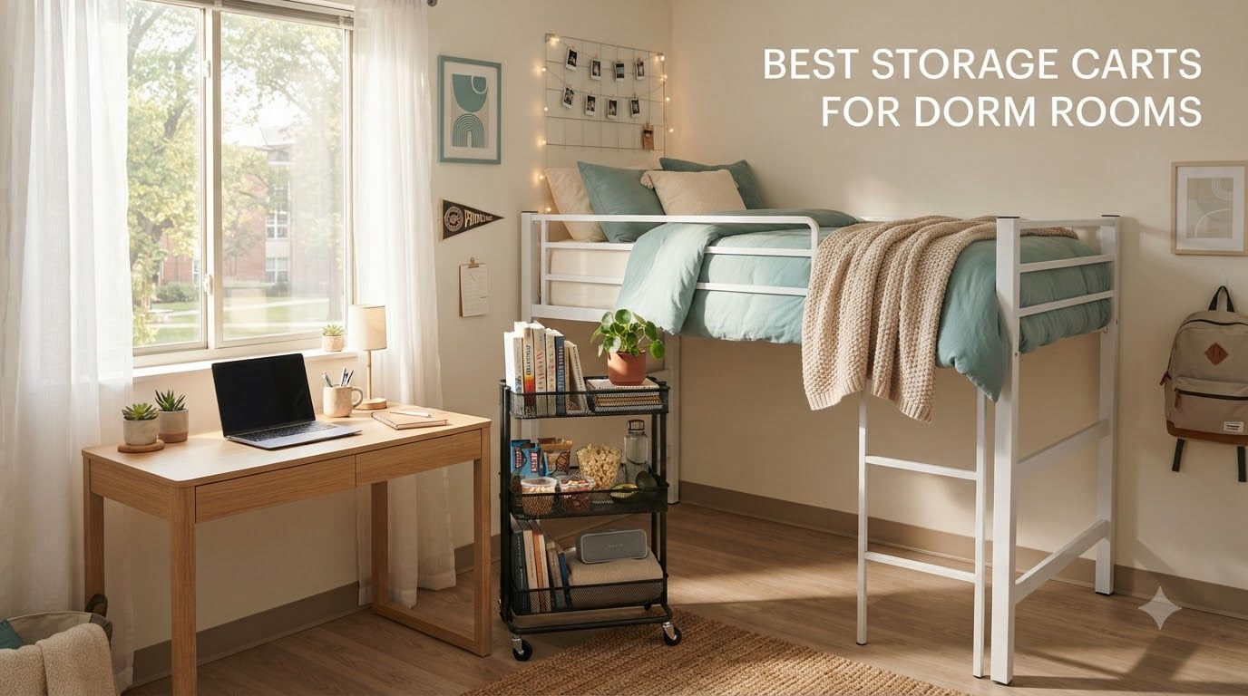 Best storage carts for dorm rooms