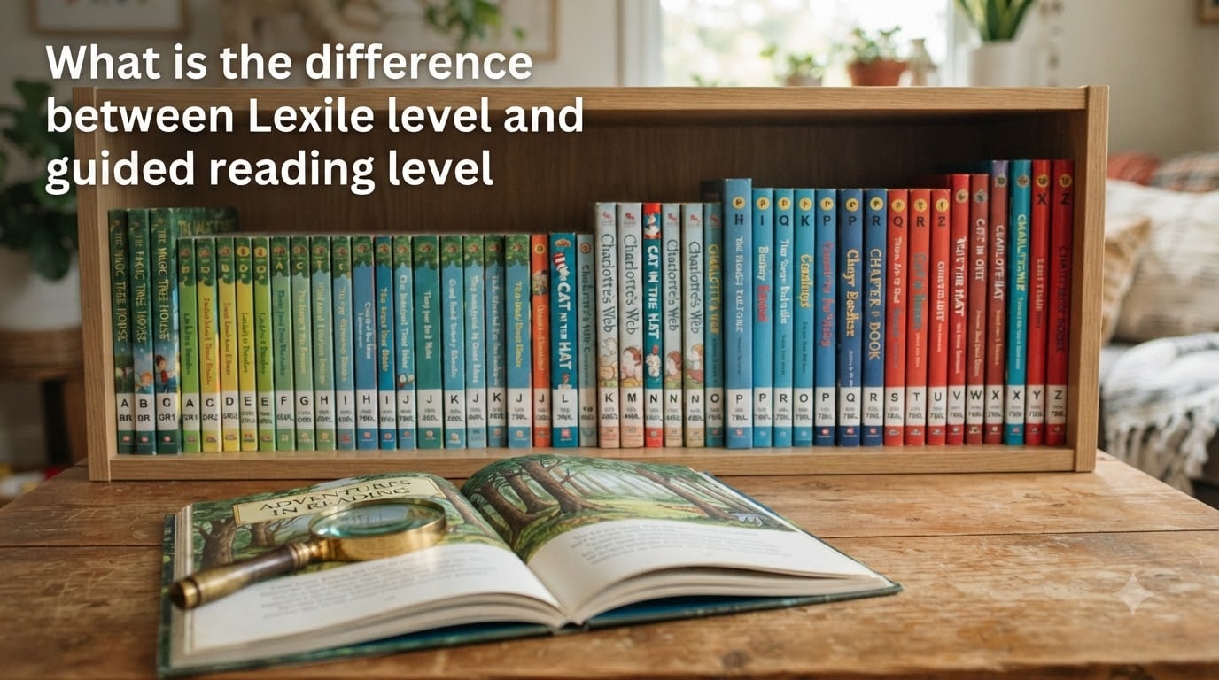 What is the difference between Lexile level and guided reading level