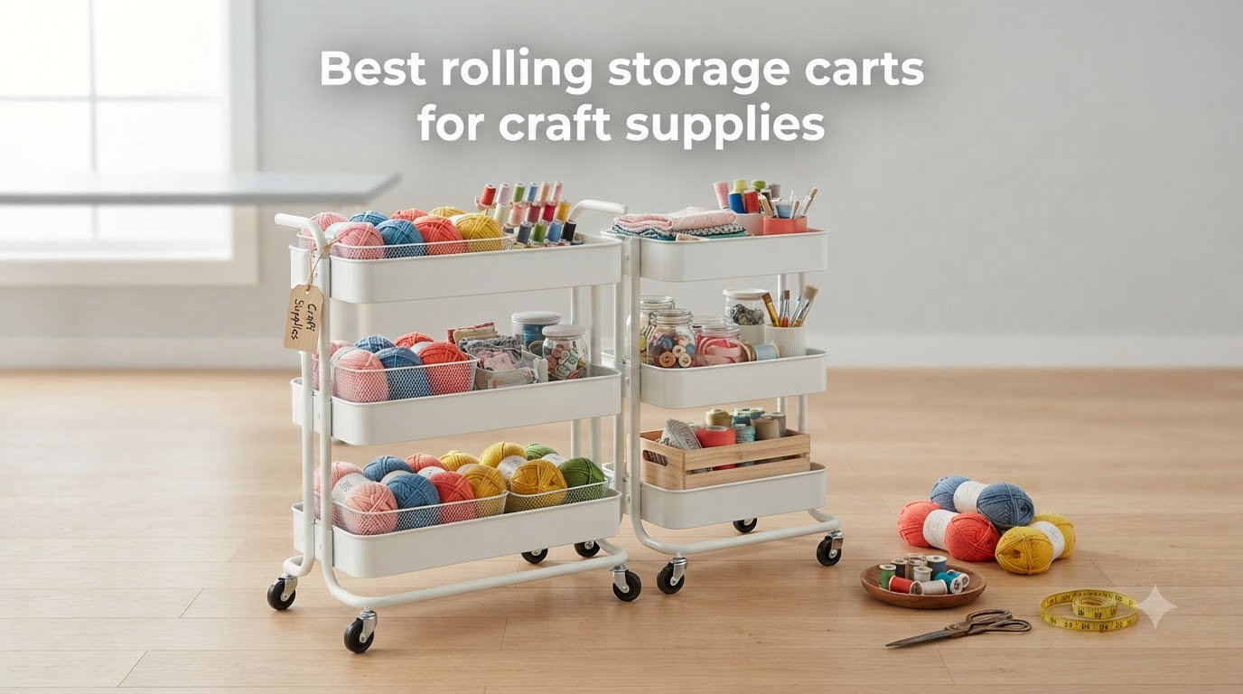 Best rolling storage carts for craft supplies