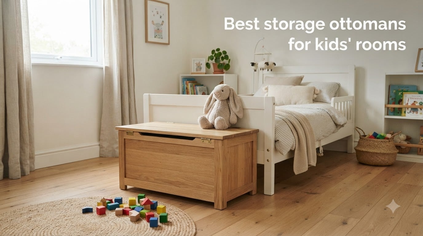 Best storage ottomans for kids' rooms