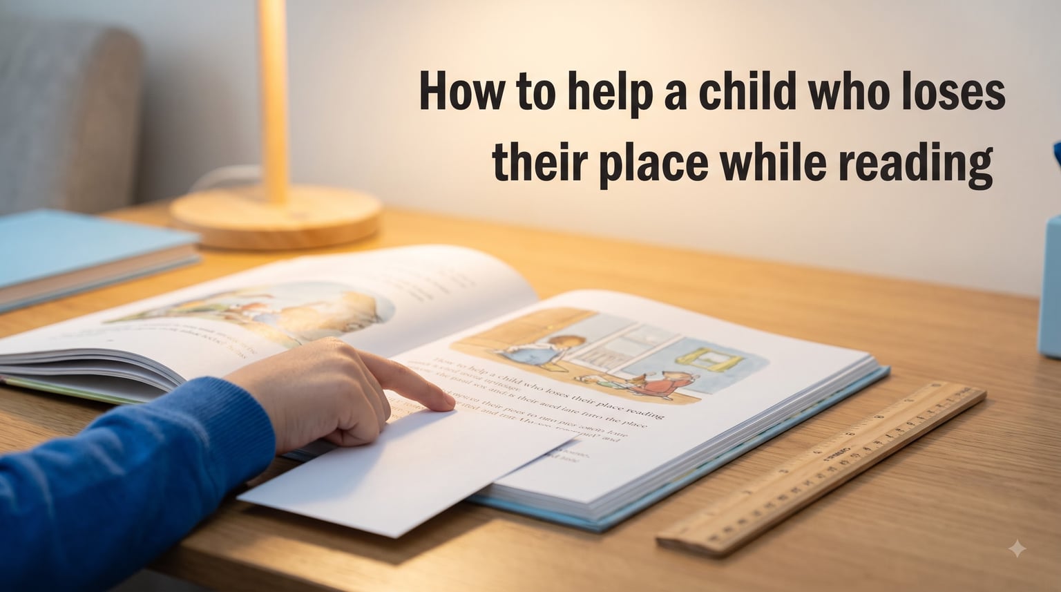 How to help a child who loses their place while reading