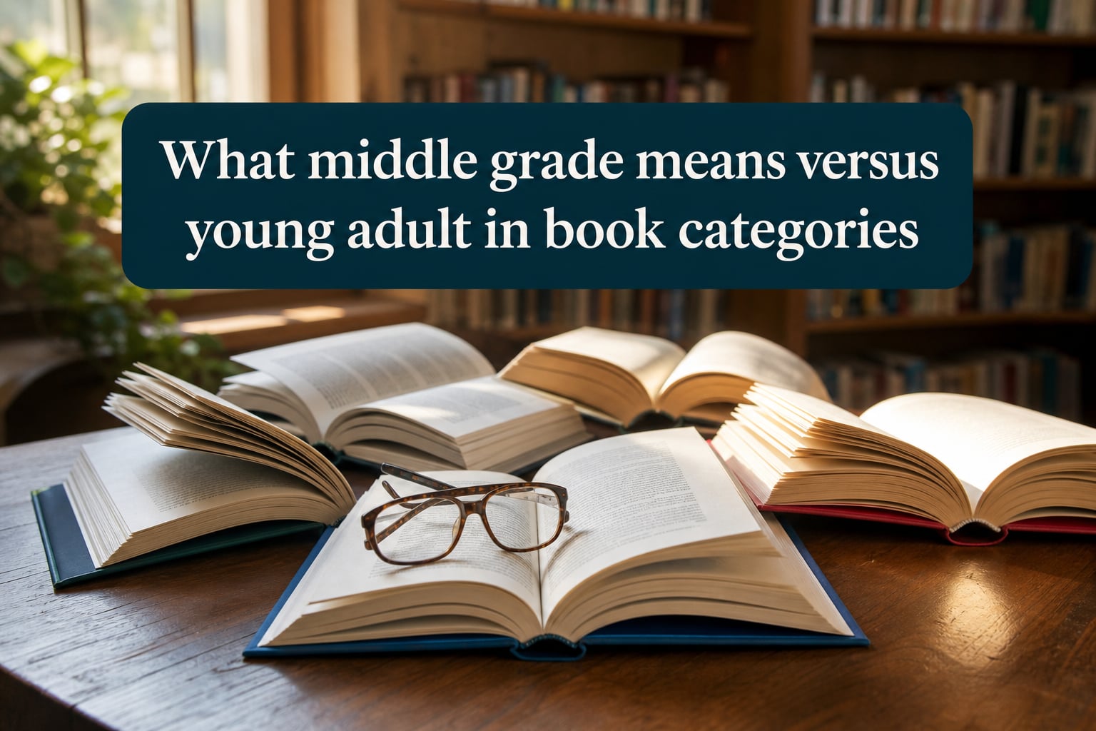 What middle grade means versus young adult in book categories