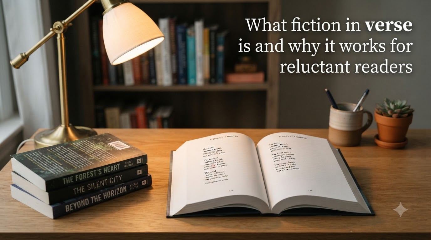 What fiction in verse is and why it works for reluctant readers