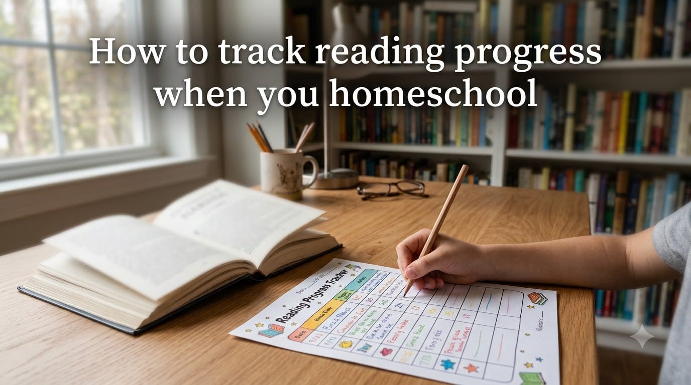 How to track reading progress when you homeschool