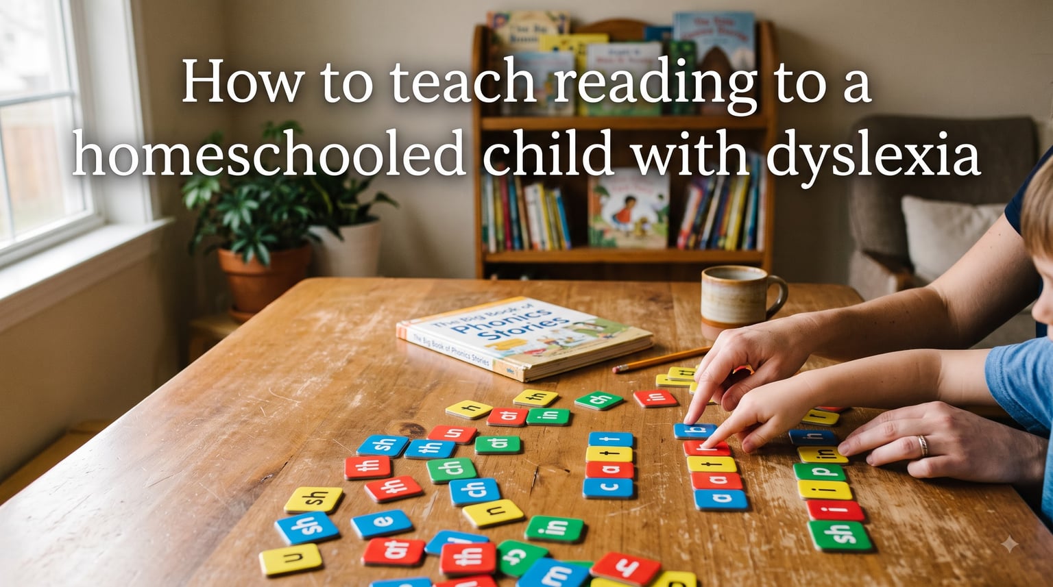 How to teach reading to a homeschooled child with dyslexia