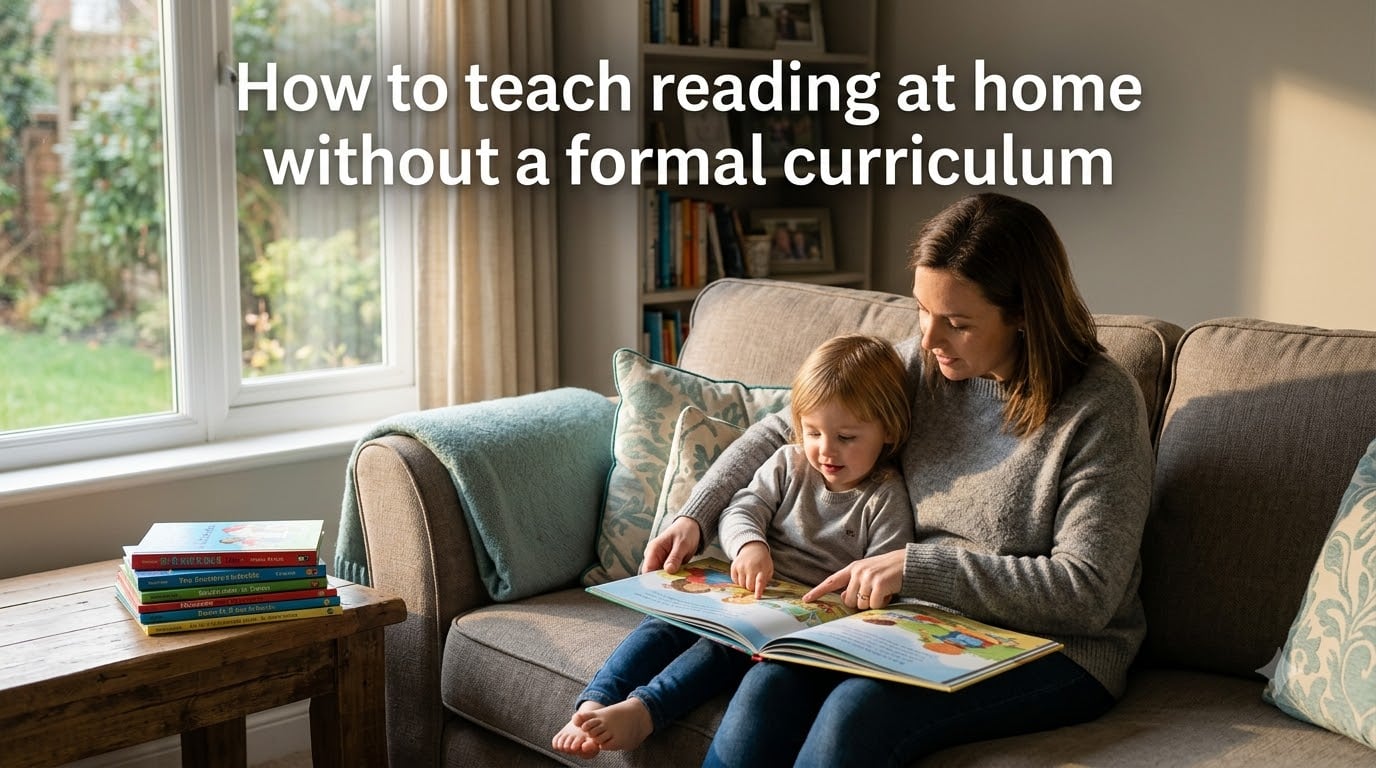 How to teach reading at home without a formal curriculum