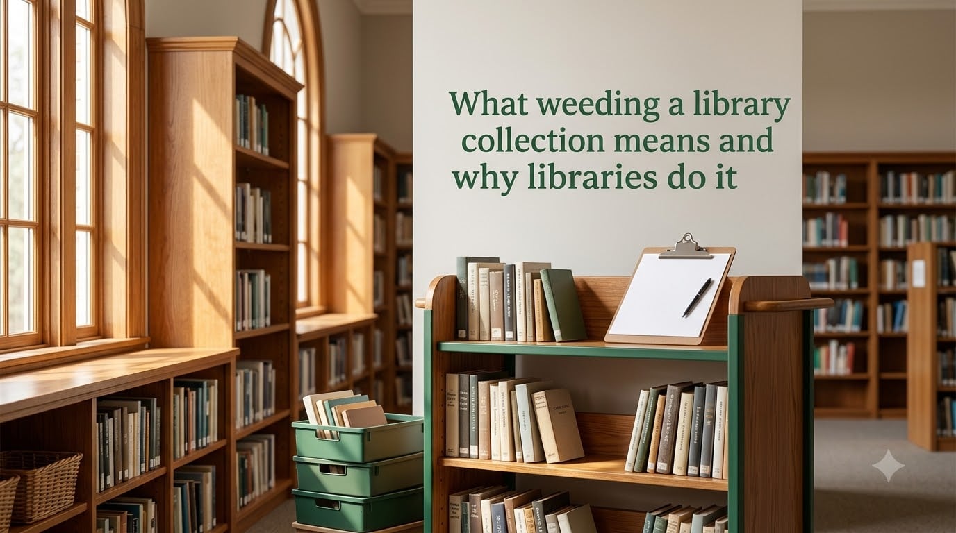 What weeding a library collection means and why libraries do it
