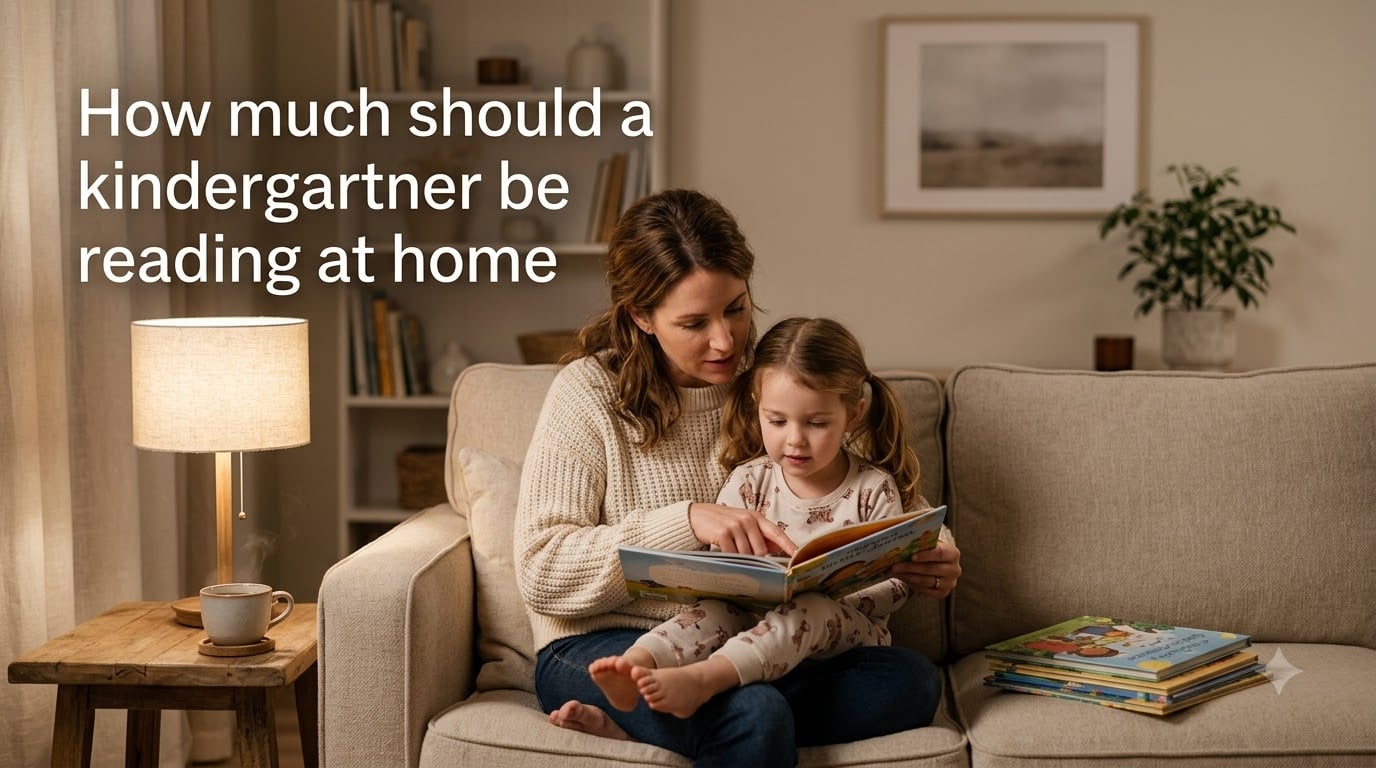 How much should a kindergartner be reading at home