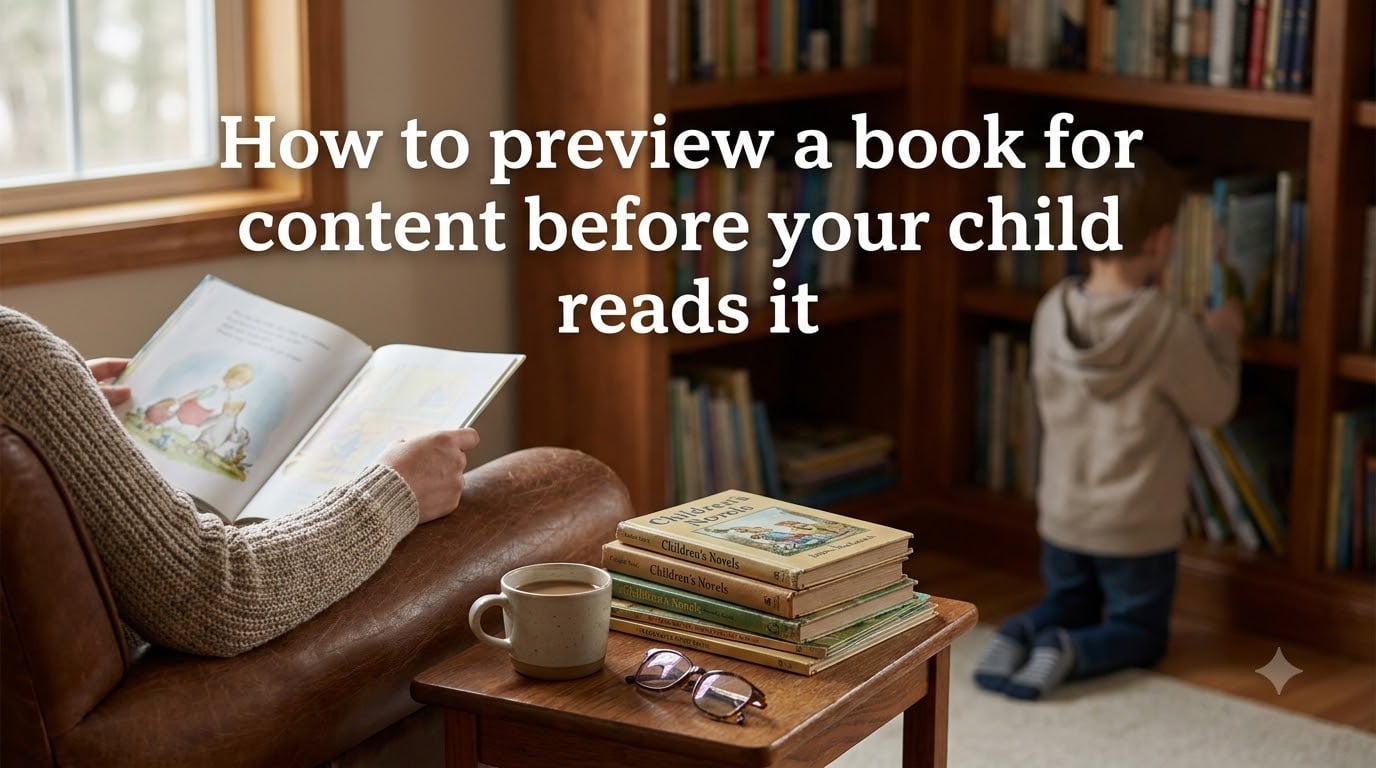 How to preview a book for content before your child reads it