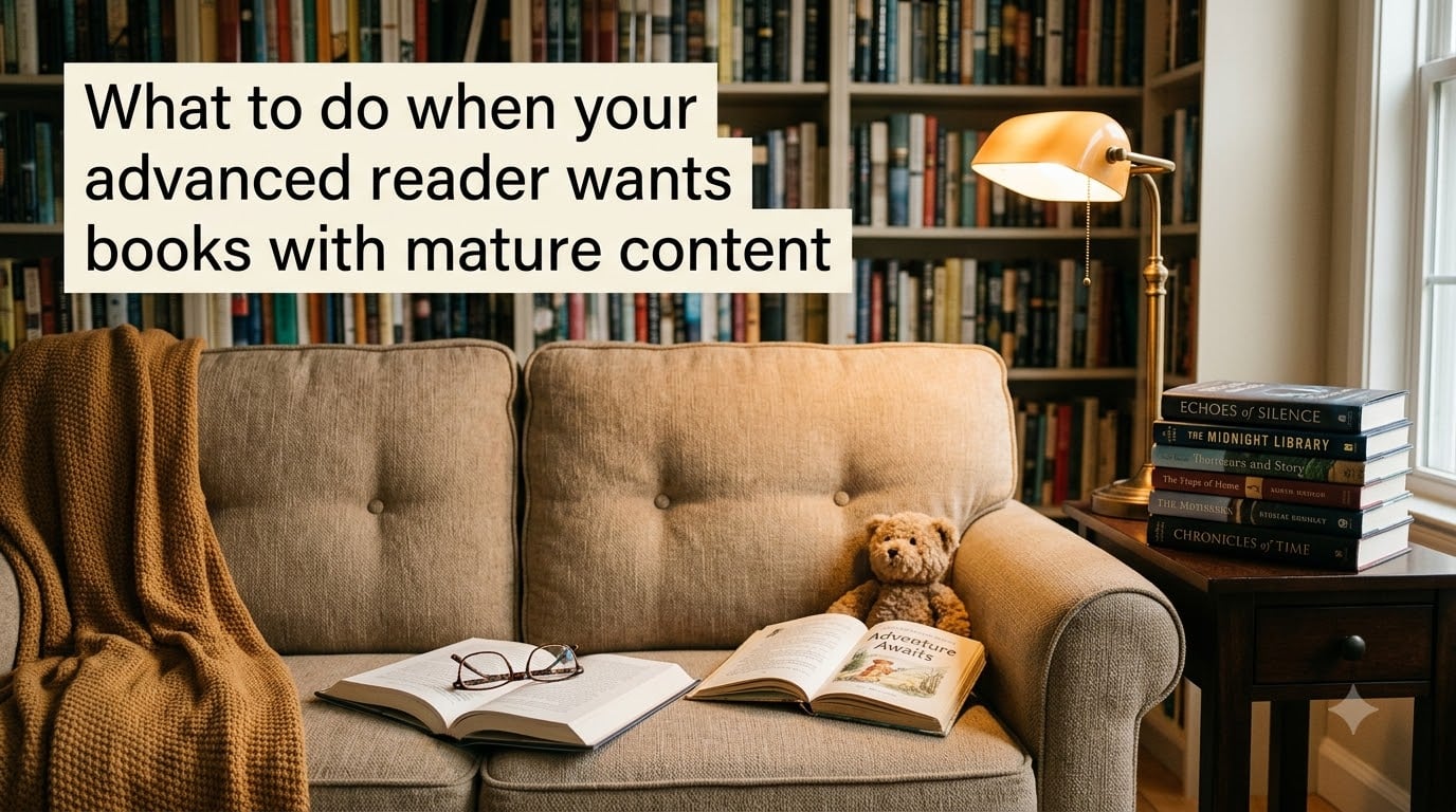 What to do when your advanced reader wants books with mature content