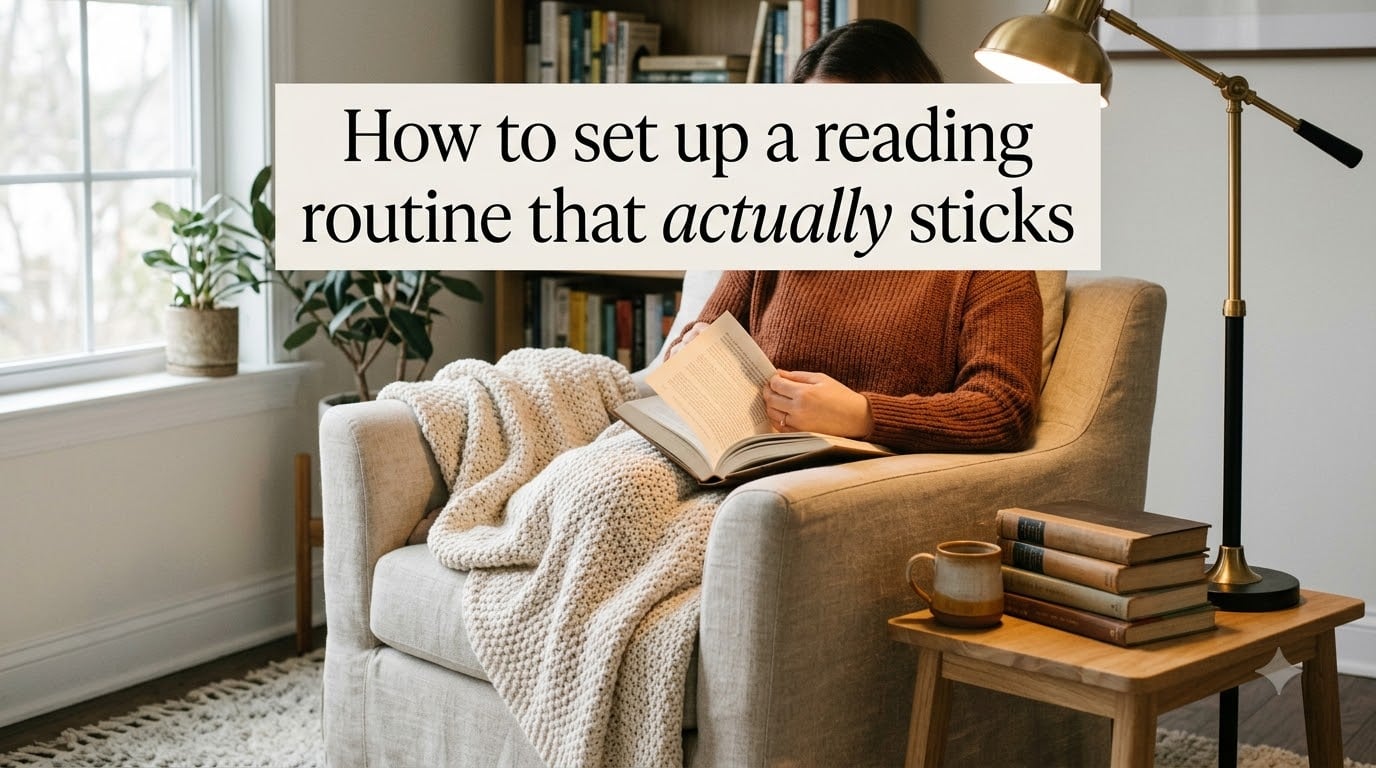 How to set up a reading routine that actually sticks