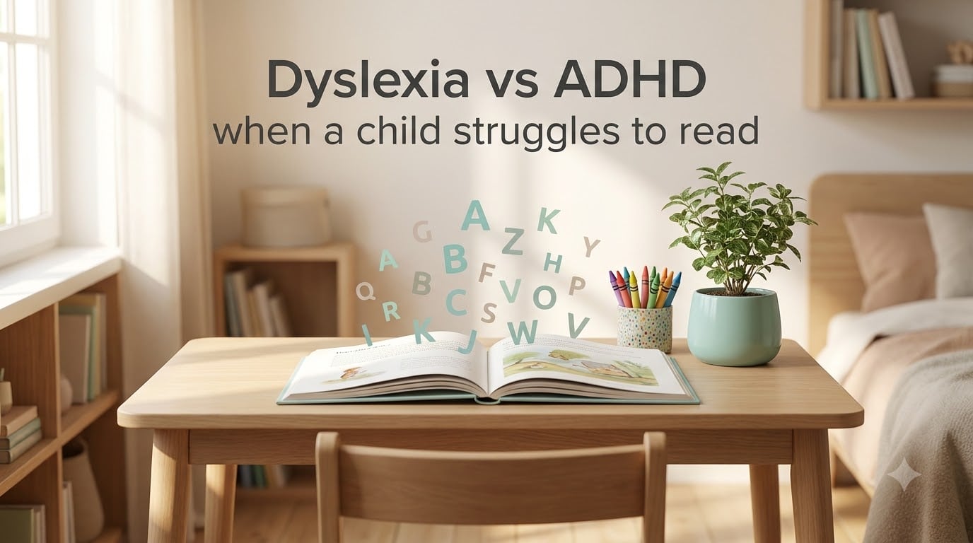 Dyslexia vs ADHD when a child struggles to read