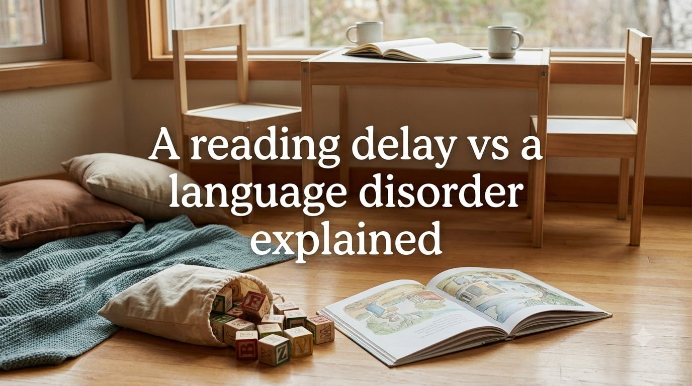 A reading delay vs a language disorder explained