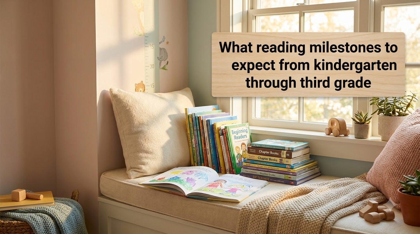 What reading milestones to expect from kindergarten through third grade