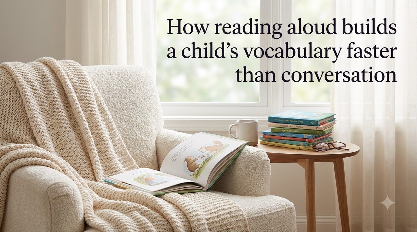 How reading aloud builds a child's vocabulary faster than conversation