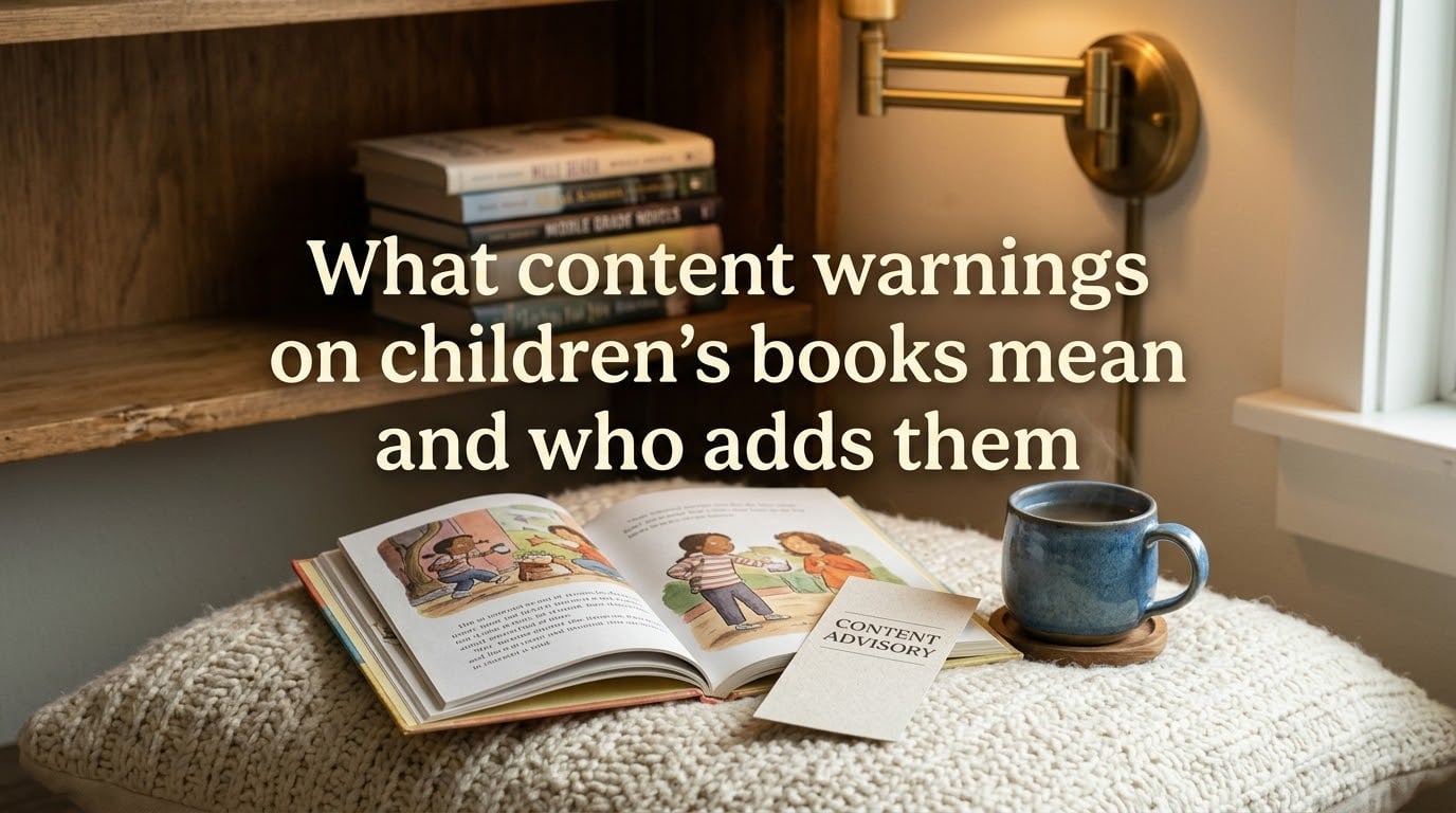 What content warnings on children's books mean and who adds them