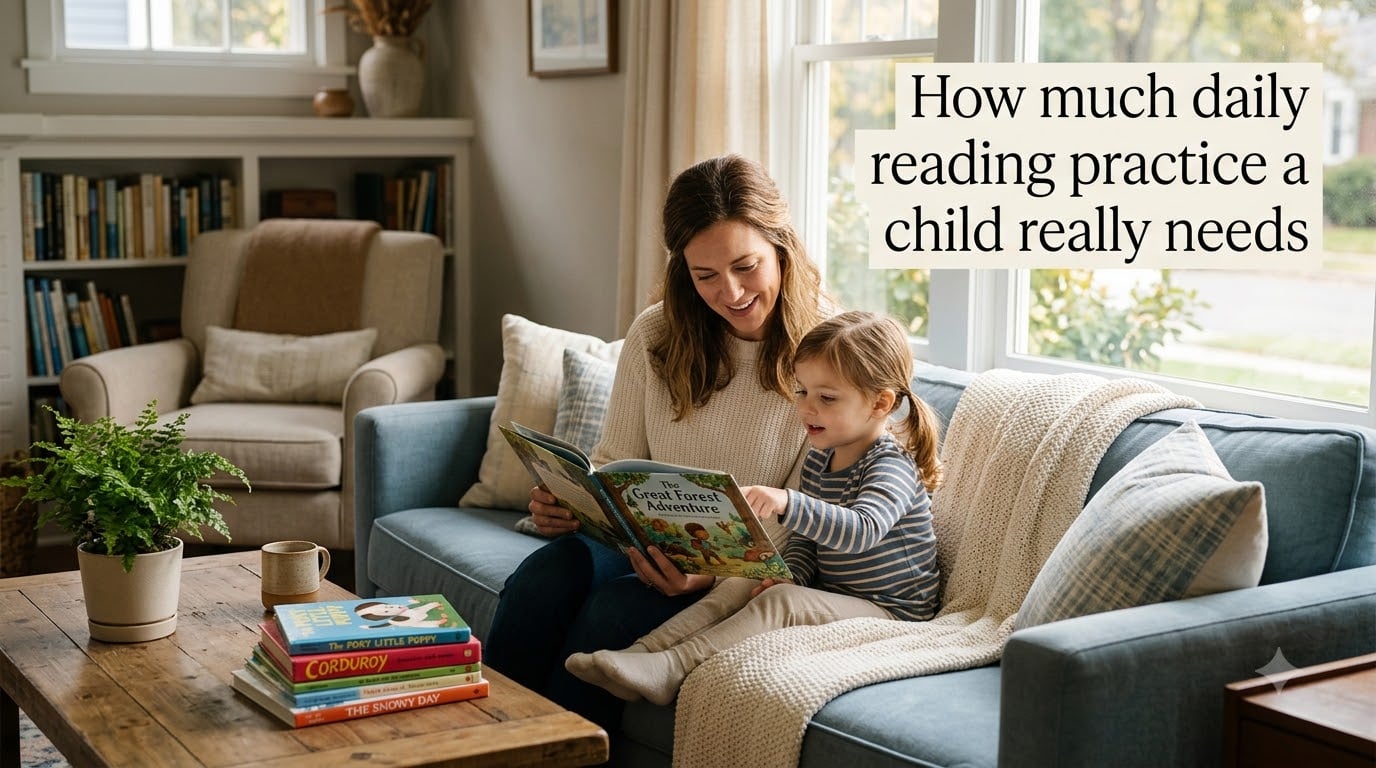 How much daily reading practice a child really needs