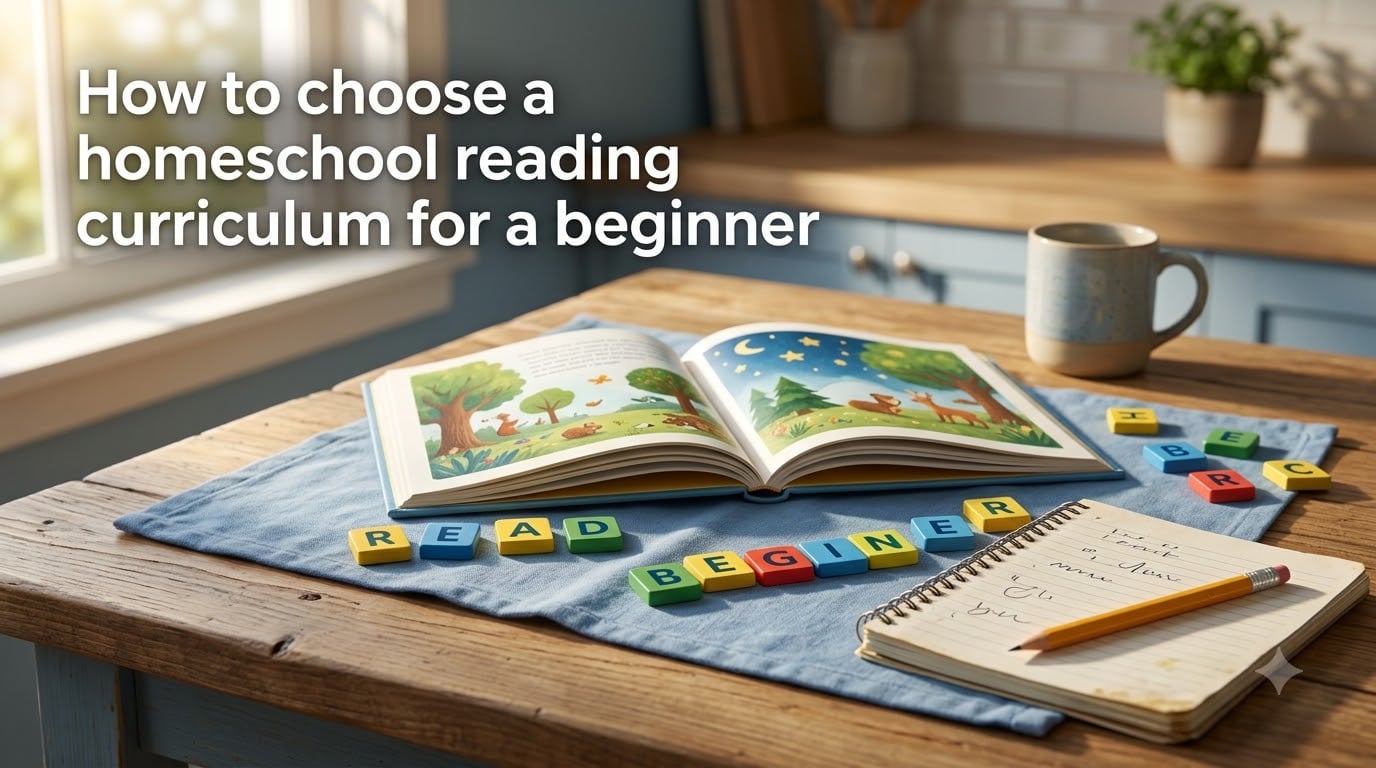 How to choose a homeschool reading curriculum for a beginner