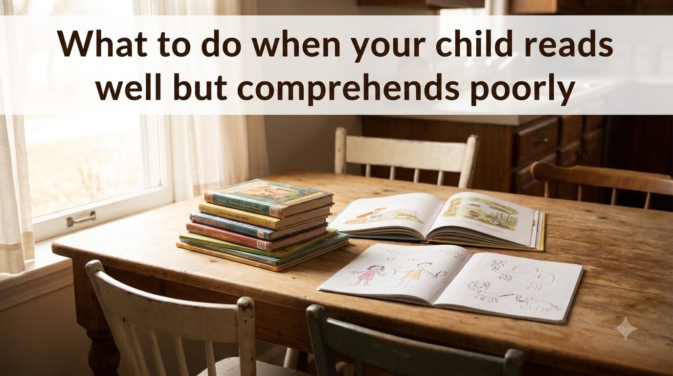 What to do when your child reads well but comprehends poorly