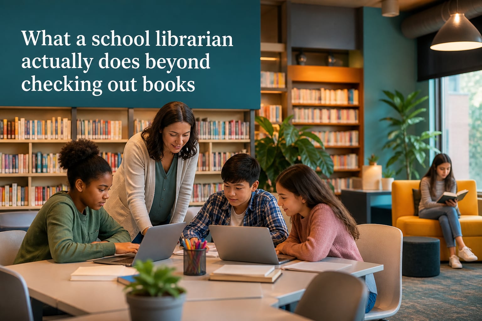 What a school librarian actually does beyond checking out books