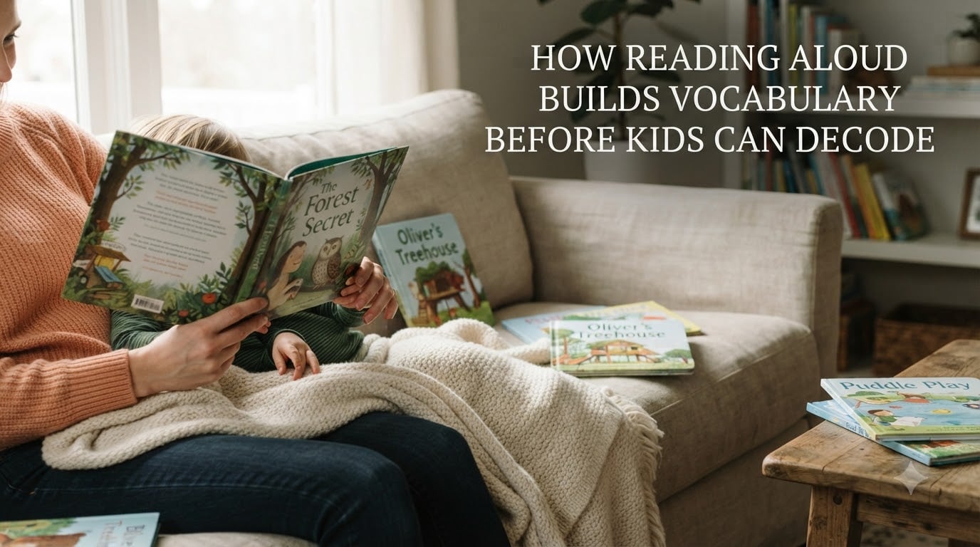How reading aloud builds vocabulary before kids can decode