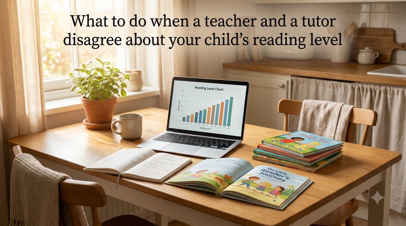 What to do when a teacher and a tutor disagree about your child's reading level