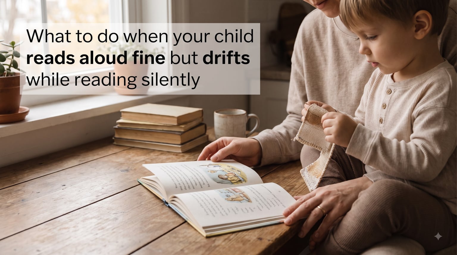 What to do when your child reads aloud fine but drifts while reading silently