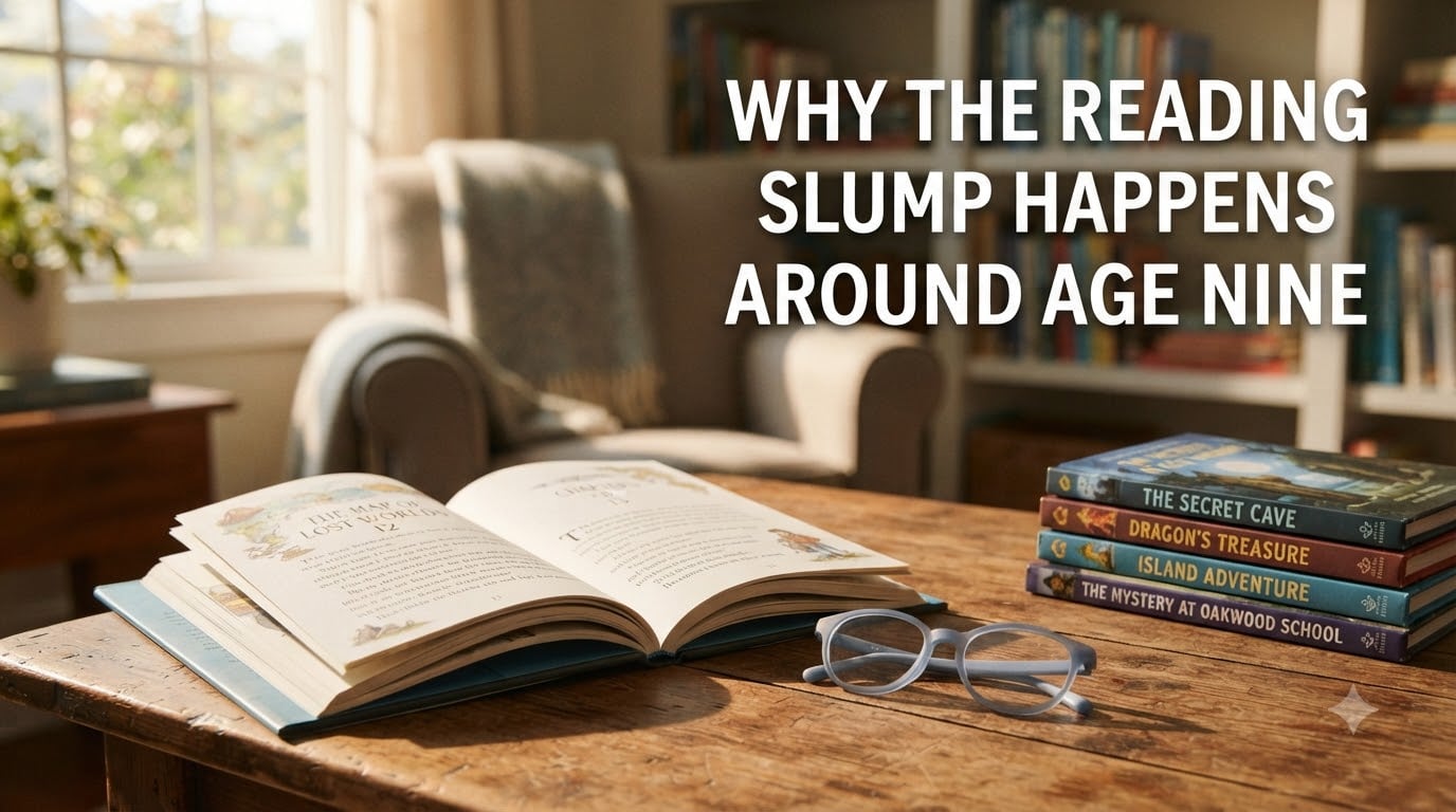 Why the reading slump happens around age nine