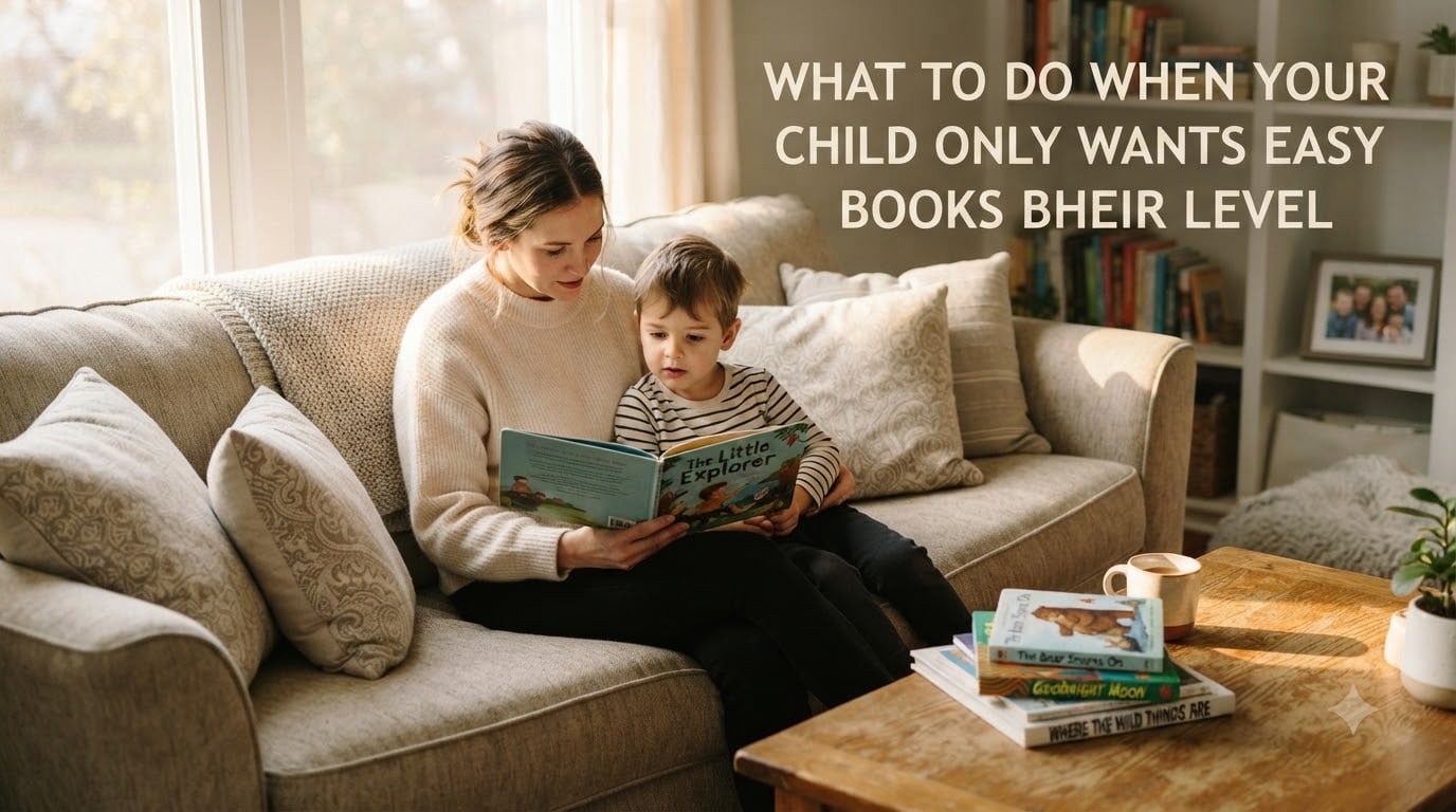 What to do when your child only wants easy books below their level