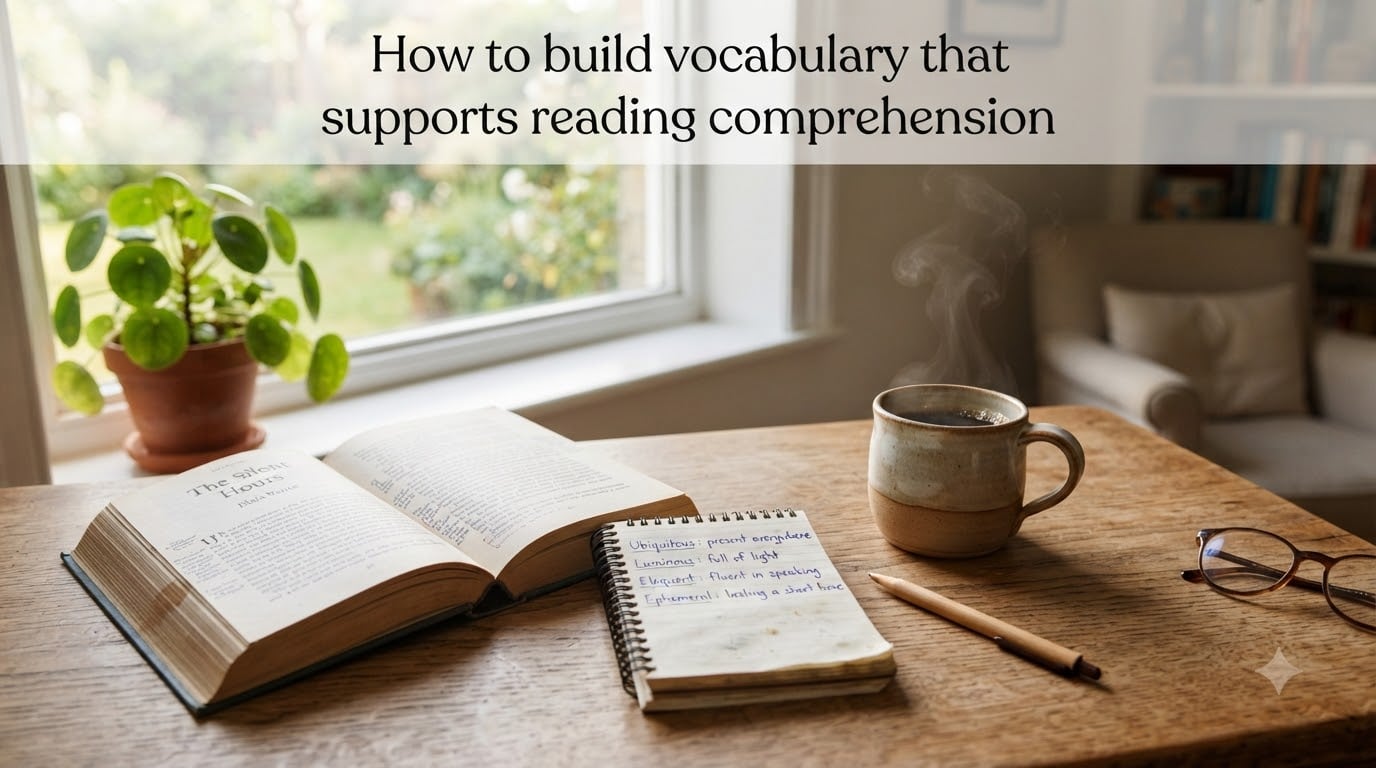 How to build vocabulary that supports reading comprehension
