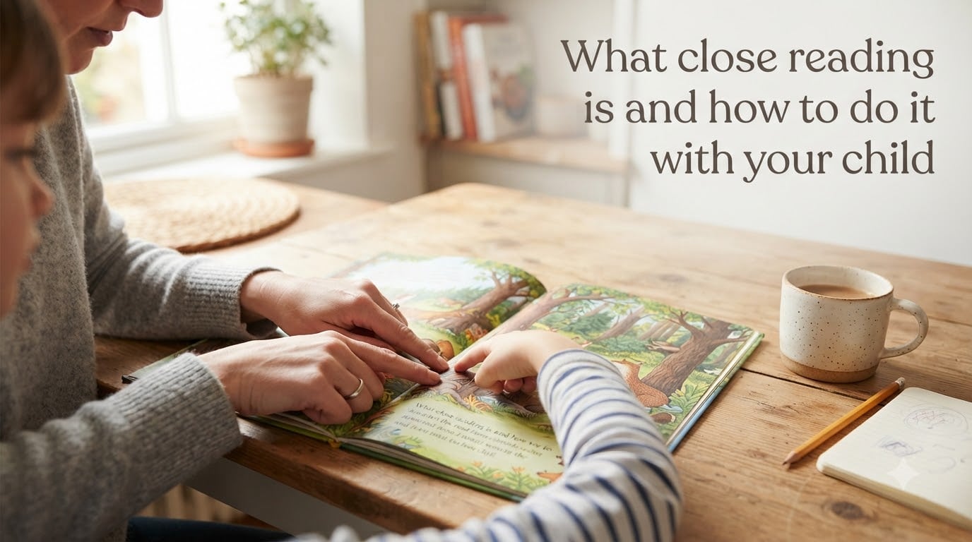 What close reading is and how to do it with your child