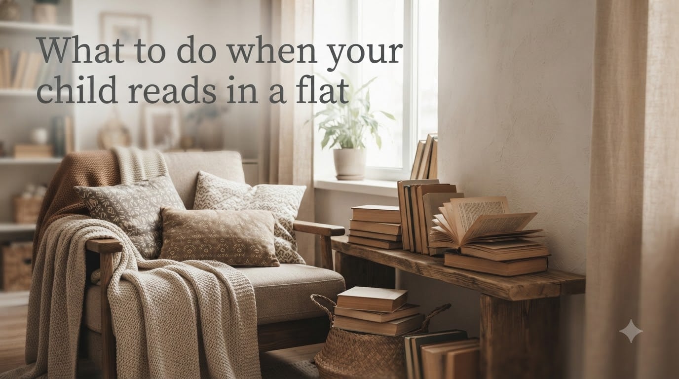 What to do when your child reads in a flat