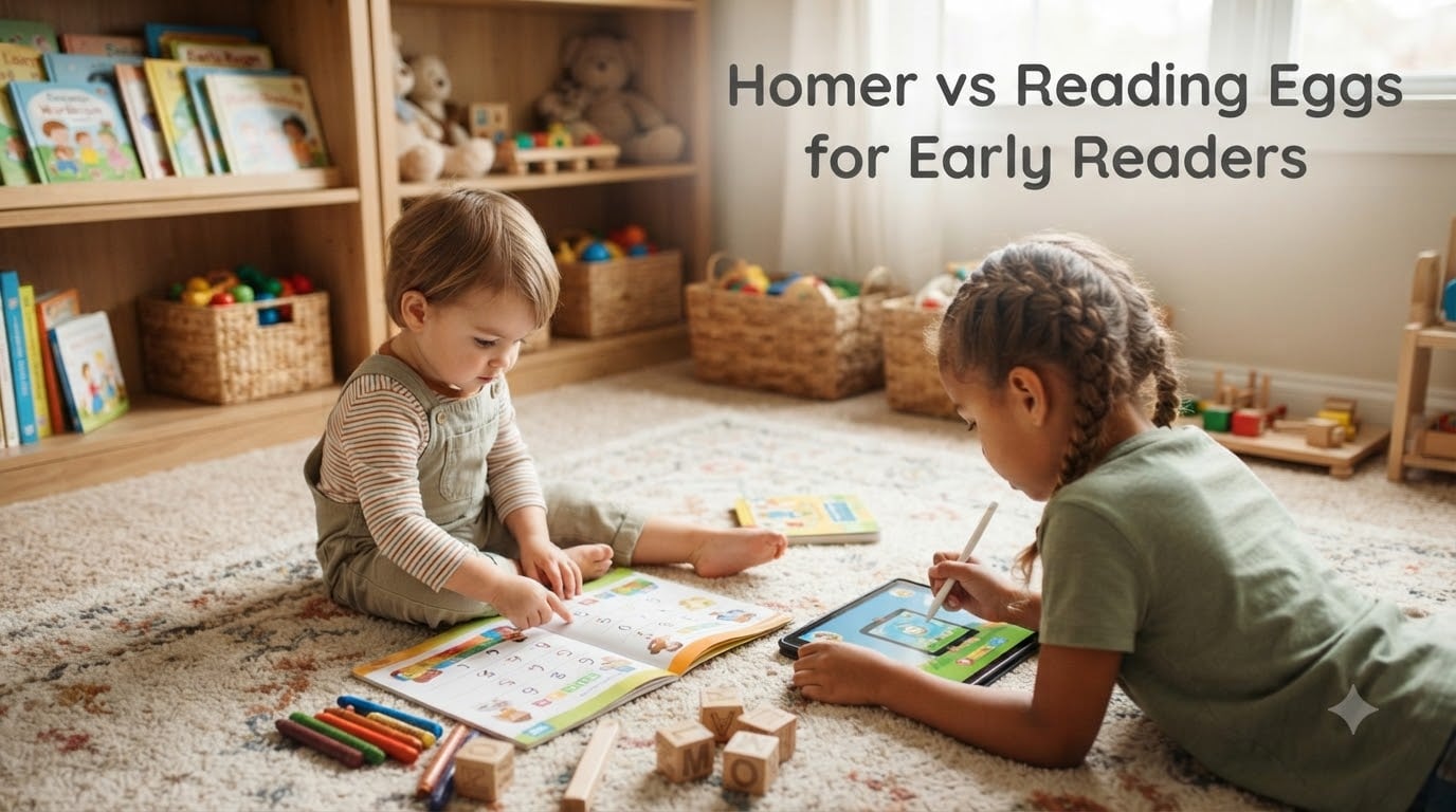 Homer vs Reading Eggs for Early Readers