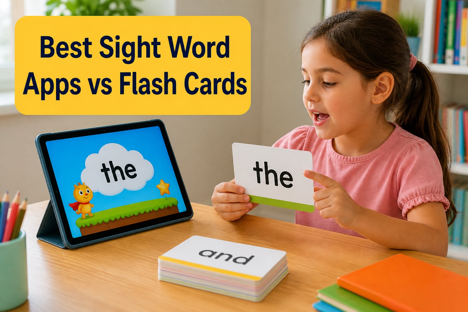 Best Sight Word Apps vs Flash Cards