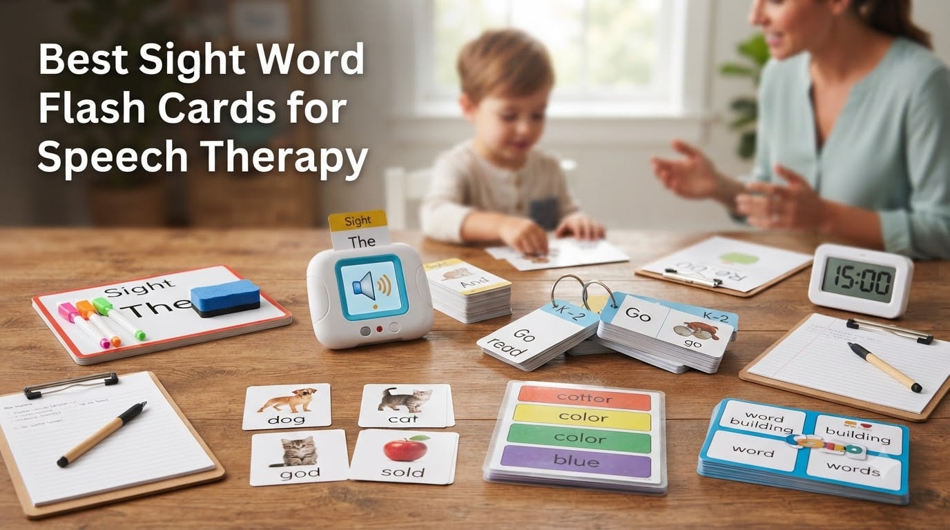 Best Sight Word Flash Cards for Speech Therapy